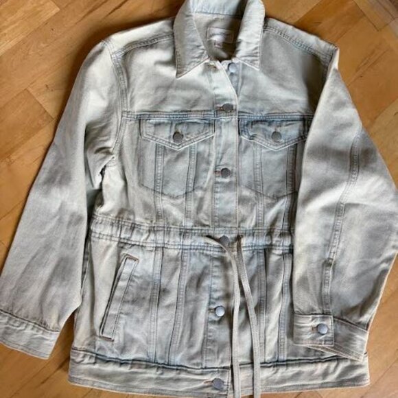 Womens Jean Jacket, Cinched, NWT, Size L - Picture 1 of 5